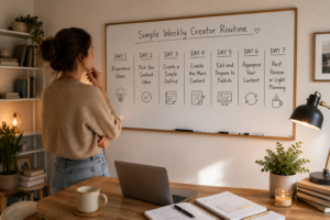 Read more about the article How to Start a Simple Creator Routine for Beginners